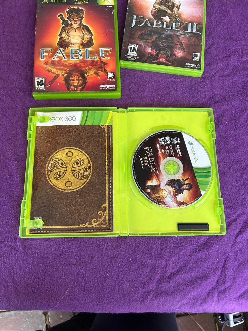 Microsoft Xbox Fable Trilogy Set - Purple with Green Accents - Picture 5 of 6